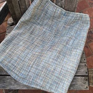 Vintage Pastel Tweed Pencil Skirt
